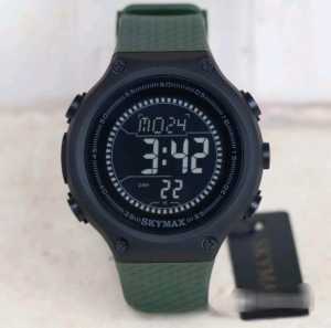 SKYMAX 1810 DIGITAL - JAM TANGAN PRIA DIGITAL ANTI AIR STRAP RUBBER FREE BOX FREE BATERAI CADANGAN