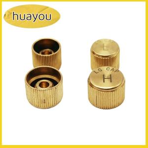 huayou Car Air Conditioner Refrigerant Dust Cover Valve Core Caps High Low Side Port Cap Auto High Low Pressure Caps Accessories