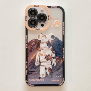 Case Vivo V21 5G Y12 Y15 Y17 Y15S Y15A 2021 Y15C Y01 Y33S Y33T Y21 Y21A Y21E Y21S Y21T Y55 Y75 T1 5G Casing Softcase Silikon  Karakter Smile GLOOMY BEAR With Protector Camera