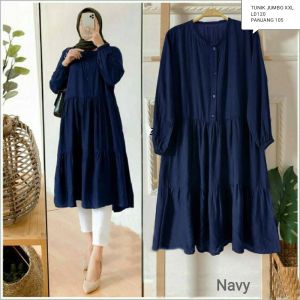 Tunik Wiza  Midi Dress Tunik Jumbo  Big Size  Ld120&Ld102 Tunik Terlaris Realpict Tunik Hijab Tunik Muslim Dress Tunik  Wanita Busui&Bumil  Atasan Wanita COD
