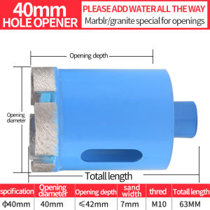 Marble hole opener tile granite drilling special electric drill bit diamond glass stone full perforation all porcelain