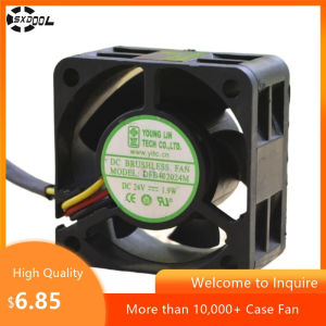 40mm DFB402024M 24V 1.9W พัดลมแปลง 3 สาย ประสิทธิภาพสูงสำหรับการระบายความร้อนของเซิร์ฟเวอร์อิเล็กทรอนิกส์