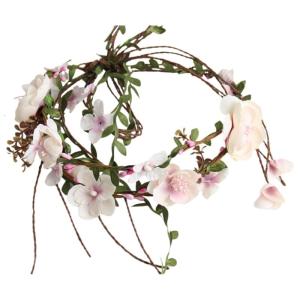 Lightweight Fabric Floral Headbands Decorated With Realistic Leaves Hair Ornament For Bridal Parties And Special Event