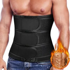 Mens Sauna Waist Trainer Corset Vest Sweat Suit 2 Tummy Control