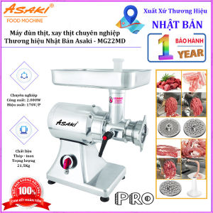 Máy đùn thịt xay thịt chuyên nghiệp - Dòng công nghiệp. Thương hiệu Nhật Bản cao cấp Asaki - MG22MD