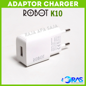 Kepala Charger Robot K10 / Olike C101 - Adaptor Adapter Charger Ip | Fast Charging | Adaptor Casan Android | Batok Kepala Casan | Batok Charger Cesan Cas Cash Carger Carjer