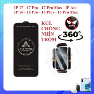 Kính cường lực chống nhìn trộm 360 độ cho IP 17 17 Pro 17 Pro Max IP Air IP 16 16 Pro 16 Plus 16 Pro Max