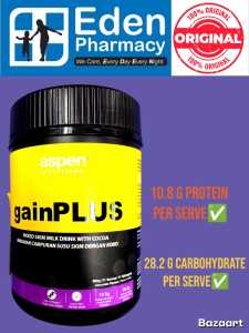 aspen gainPLUS (10.6g protien 28.2g carbs per serve ) (500g)