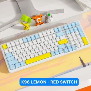 Free Wolf K96 - Bàn Phím Cơ Không Dây Kết Nối 2 Chế Độ Trang Bị Hot Swap