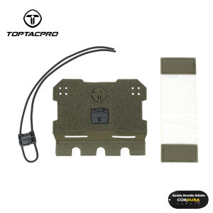 TOPTACPRO Tactical General Phone Pouch Admin Pouch Tactical Vest Front Panel for Mobile Phone Universal Hook & Loop MOLLE Lightweight Phone Holder 8512