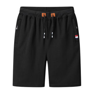 IELGY Short Mens pants Simple Loose Casual Thin Large Sporty Five points Black