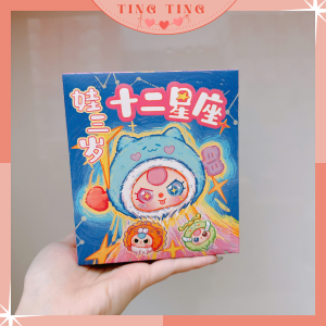 [Hàng sẵn] Baby Three 12 Cung Hoàng Đạo Blindbox gấu bông móc khóa dễ thương _ Ting Ting