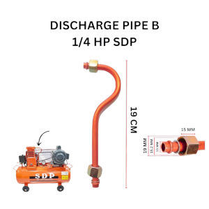 Pipa Tanda Tanya Discharge Pipe B Kompresor Angin SDP 1/4 Hp