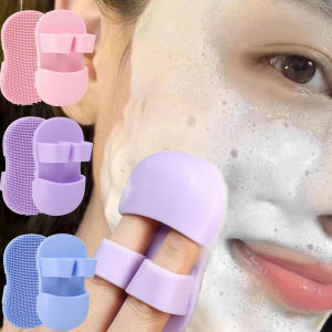 3pcs Silicone Facial Cleansing Brush Soft Deep Blackhead Remover Beauty Whitening Facial Cleanser Massage Brush