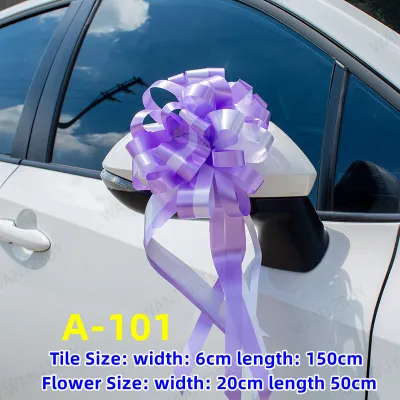 UMI Wedding Car Christmas Gift Box Packing Handmade Pull Bow Ribbon Flower Ball Party Supplies Decoration Reben Tarik 手拉花