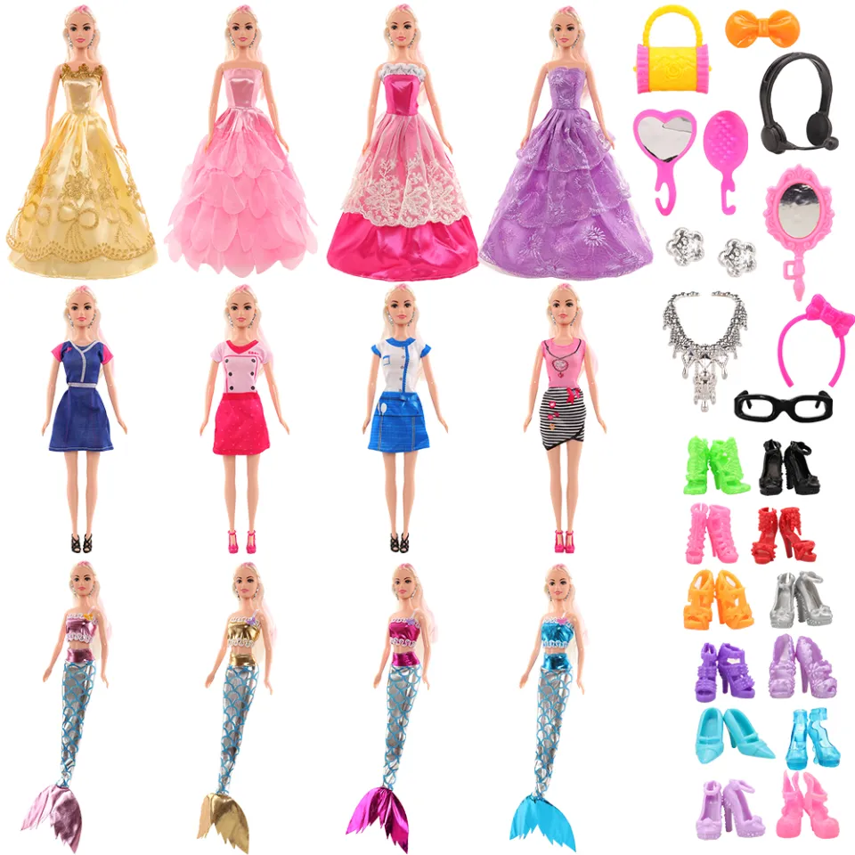 Ready stock】Barwa 55 Pcs Inch For Barbie Doll Clothes=15 - Main Image