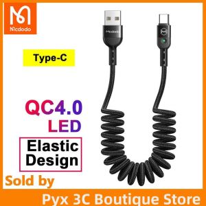Mcdodo No Winding Easy to store QC4.0 Fast Charging USB Data Cable for SAMSUNG HUAWEI Xiaomi 9 9 PRO P30 P30 PRO mate 20 30 40 50 pro For TYPE-C Data Cable