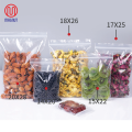 100pieces - Plastic Zipper Bag / Zip Lock Bag / Zip Bag / Transparent Packaging Plastic Bag with Sealable Zipper Zip Lock / RED LINE( many SIZES AVAIALBLE ). 