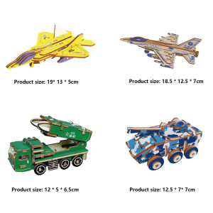 Childrens wooden three-dimensional puzzle puzzle baby puzzle assembly building block toys