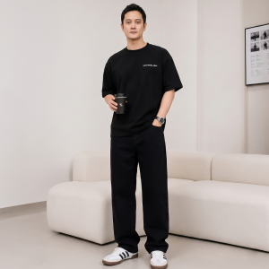 Quần Jeans Nam Dáng Rộng Baggy Ống Suông – Basic Everyday Style QJS002