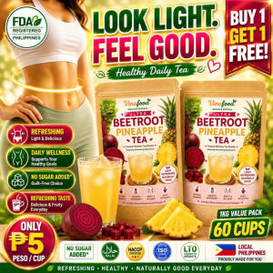 [BUY 1 GET 1] Ultra Beetroot Pineapple Tea Powder | Detox & Anti-Bloat Wellness Drink | Natural Digestive Support | No Preservatives