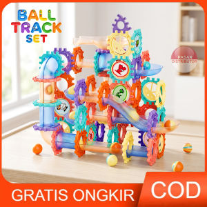 Mainan Anak 126PCS PLAY AND LEARN BALL TRACK GY555-67 Mainan Building Ball Track Paradise Seluncuran Dan Bola Kreatif Anak Mainan Anak Perempuan - Mainan Anak Laki Laki