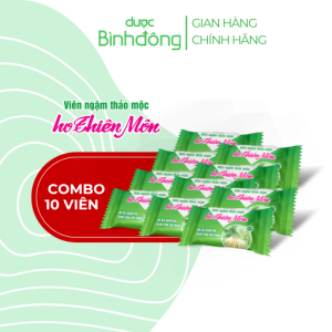 Viên ngậm thảo mộc ho Thiên Môn hộp 50 viên xé - Hỗ trợ giảm ho giảm đau rát họng
