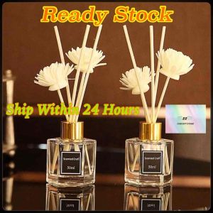 50ml Reed Diffuser Home Hotel Perfume Air Freshener Aroma Stick Essential Oil Aromatherapy Fragrance Perfume Set Pewangi Rumah