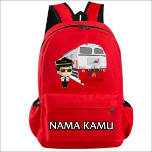 Tas Ransel Sekolah Anak Backpack Motif KAI Terbaru
