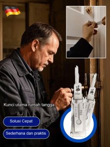 Paket Alat Perbaikan Kunci 2 Dalam 1 Alat Pembuka Darurat Alat Bantuan Pembuka Pintu Mobil Paket Perbaikan Kunci Kendaraan Set Alat Keamanan Rumah