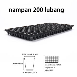 100 PCS Pot Bibit / 50 PCS Tray Semai / Seedling Pot / Pot Tray Semai Bibit Benih 21/32/50/72/105/128/200 Holes