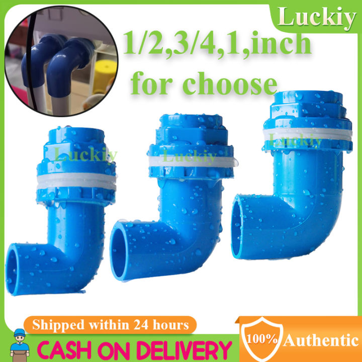 Inner Dia 20/25/32mm 90 Degree elbow connector Fish tank PVC joint ...