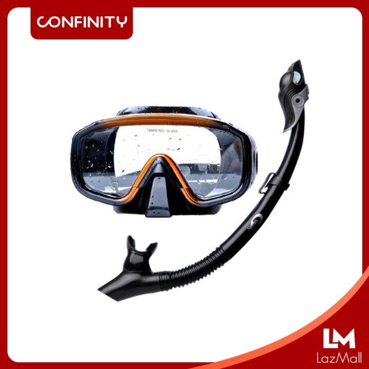 CONFINITY YonSub Professional Total Dry Breathing Snorkels Silicone ...