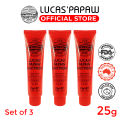 Lucas Papaw Ointment 25g (Set of 3). 