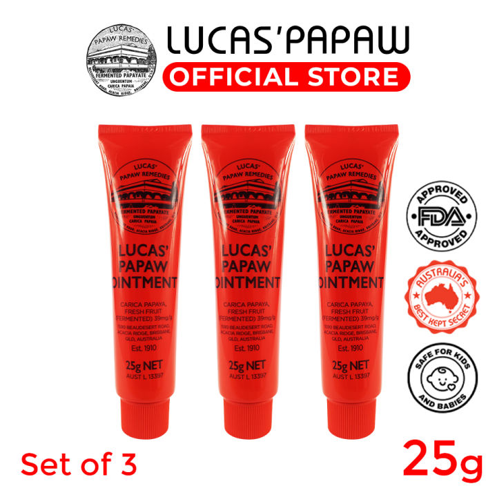 Lucas Papaw Ointment 25g (Set of 3)