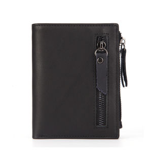 Bowen 6046 Dompet Lipat Tipis Pria Wanita Bahan Kulit Asli Lembut Banyak Slot Dengan Kancing