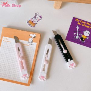 Dao rạch giấy PinkShop hình chân mèo dễ thương kích thước mini