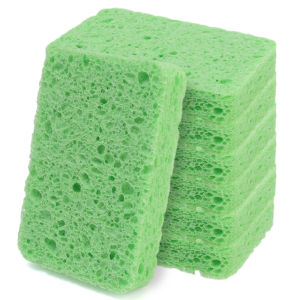 3PCS Dish Washing Sponge Scouring Pad Natural Wood Pulp Dish Pad Magic Cleaning Sponge Pad Pot Cleaner Kitchen