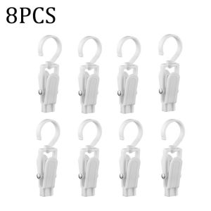 YESPERY 1/4/8PCS Rotatable Hat Hook Multifunctional Plastic Clothespin Hat Display Hook for Shop Glove Hanger Drying Socks Clip
