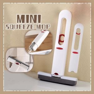Portable Lazy Mini Squeeze Mop Absorbent Sponge Cleaning Mop Desk Cleaner Glass Cleaning Mop (V)