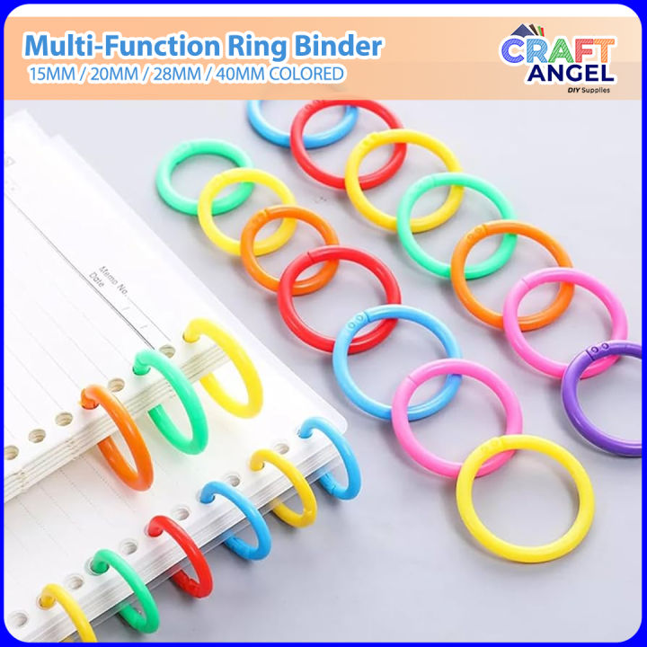 15mm / 20mm / 28mm / 40mm Colored Loose Leaf Ring Binder Multi-Function ...
