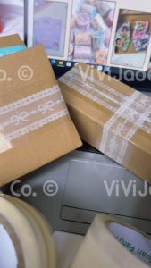 Cuộn băng keo in hình Nơ ruy băng dành cho gói hàng | BKE3