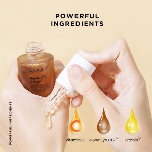 Cyskin Serum untuk mengurangi Kerutan & Kehitaman di Lingkaran Mata 20 ml I Eye - C Lift Serum