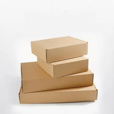 [Stock] 6 sizes Small Kraft Cardboard Packing Gift Box /Brown Kraft Literature Mailing Boxes/Handmade Cardboard Display Paper Boxes