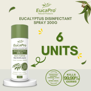 Ready Stock Eucapro Bundle Pack 6 Bottles Eucalyptus Scent Surface Spray 200g Natural Aroma Home Room & Surface Freshening Care
