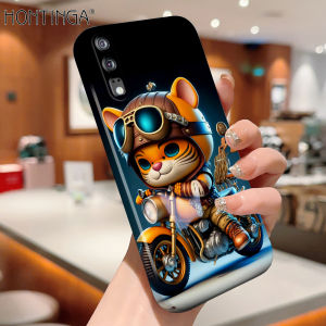 Hontinga All-inclusive Film Casing For Huawei P30 Pro P20 Pro P40 Case Korean film Phone Case Cute Cat Back Casing lens Protector Design Hard Cases Shockproof Shell Full Cover Casing For Girls