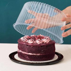 10pcs 8/6 Inch Transparent Cake Box Plastic Cake Boxes And Packaging Transparent Clear Cupcake Muffin Dome Holder Cases Wedding h260630