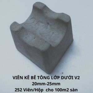Hộp 252 viên kê bê tông V2 (20/25mm) cho 100m2 sàn
