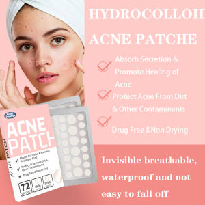 Plaster Jerawat - Acne Patch Penghilang Komedo & Jerawat Merah dalam 6 Jam Tahan Air & Tidak Terlihat - Paket 60 Lembar + Bonus Pimple Tool KitHazel-x