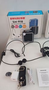 [BH 12 THÁNG]Loa máy trợ giảng không dây chính hãng sunrise SM-918 sóng UHF chống nhiễu chống hú tốt - sunrise sm918